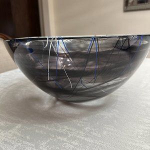 Kosta Boda Contrast Contrast Black Bowl - Large